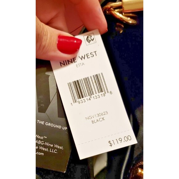 Stylish Nine West Etta Jet Set Carryall Purse Black NWT - Picture 4 of 7